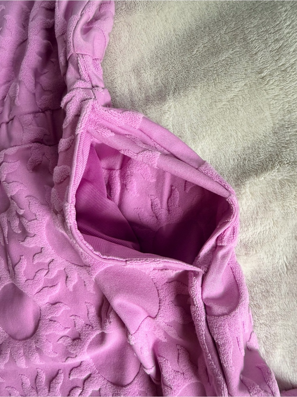 Roxy Lilac Textured Strapless Romper - Picture 9 of 10